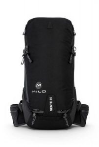 Plecak wspinaczkowy Milo SENTE 35 czarny, 35L z raincover i gwizdkiem. Czarne plecaki Milo. Za 399,00 zł.