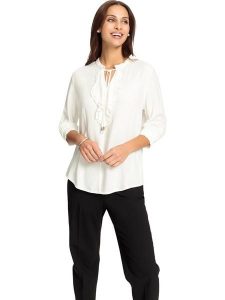 WITT WEIDEN Bluzka w kolorze kremowym rozmiar: 38. Brązowe bluzki WITT WEIDEN, bez wzorów, z wiskozy, bez kołnierzyka, bez ramiączek. Za 39,99 zł.