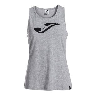 Damski tank top Joma Oasis. Szare topy JOMA, l, bez wzorów, z bawełny, sportowe, bez kołnierzyka, bez ramiączek. Za 131,50 zł.