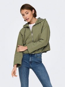 ONLY Kurtka przejściowa w kolorze khaki rozmiar: M. Brązowe kurtki ONLY, m, bez wzorów, bez kaptura. Za 127,35 zł.