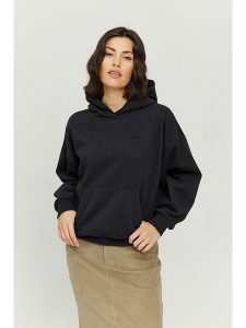 MAZINE Bluza w kolorze czarnym rozmiar: XS. Czarne bluzy MAZINE, xs, bez wzorów, z bawełny, z kapturem. Za 205,93 zł.