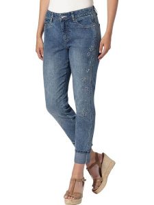 Heine Dżinsy - Skinny fit - w kolorze niebieskim rozmiar: 40. Niebieskie jeansy Heine, bez wzorów. Za 72,95 zł.