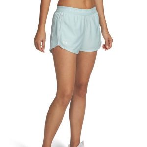 Spodenki fitness damskie Under Armour. Szorty Under Armour, bez wzorów, z dzianiny, sportowe, z obniżonym stanem. Za 129,99 zł.