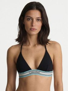 Calvin Klein Swimwear Góra od bikini LV00Q61214 Czarny. Czarne bikini Calvin Klein Swimwear, bez wzorów, z syntetyku. Za 249,99 zł.