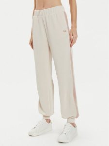 EA7 Emporio Armani Spodnie dresowe 6DTP74 TJZBZ 1120 Beżowy Regular Fit. Brązowe spodnie dresowe EA7 Emporio Armani, xxl, bez wzorów, z dresówki. Za 349,99 zł.