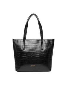 JENNY Torebka C-JEN-L-011-08 Czarny. Czarne shopper bag Jenny, bez wzorów, z materiału, bez dodatków. Za 149,99 zł.