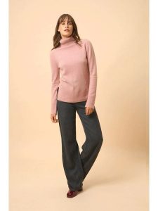 Just Cashmere Kaszmirowy golf "Lexie" w kolorze jasnoróżowym rozmiar: M. Różowe golfy Just Cashmere, bez wzorów, z kaszmiru. Za 459,04 zł.