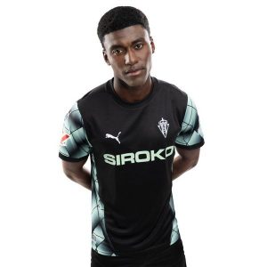 Oficjalna koszulka piłkarska Puma dla dorosłych Real Sporting de Gijón Footba. Czarne bluzki Puma, l, bez wzorów, sportowe, bez kołnierzyka, bez ramiączek. W wyprzedaży za 254,00 zł.