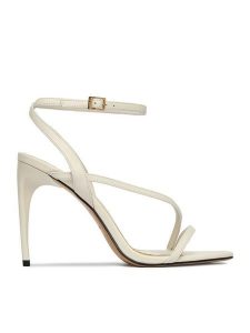 Eva Minge Sandały EO-TORI-LT2035-6 Biały. Białe sandały Eva Minge, bez wzorów, ze skóry, bez obcasa, bez zapięcia. Za 429,99 zł.