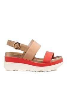 Geox Sandały D Gardenia D65HBA 021BC C8185 Kolorowy. Sandały Geox, bez wzorów, ze skóry, bez obcasa, na płaskiej podeszwie, bez zapięcia. Za 459,99 zł.