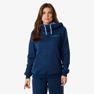 Bluza treningowa kobieca Swedemount Training Logo Hood II szybkoschnąca. Niebieskie bluzy SWEDEMOUNT, bez wzorów, bez kaptura. Za 199,99 zł.