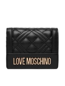 LOVE MOSCHINO Portfel JC5601PP1OLA0000 Czarny. Czarne portfele LOVE MOSCHINO, bez wzorów, ze skóry. Za 379,99 zł.