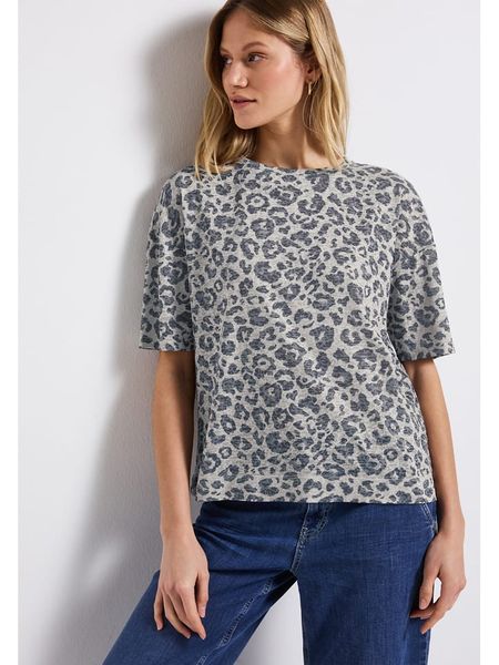 Street One Koszulka w kolorze szarym rozmiar: 38. Szare bluzki Street One, bez wzorów, street, bez kołnierzyka, bez ramiączek. Za 74,28 zł.