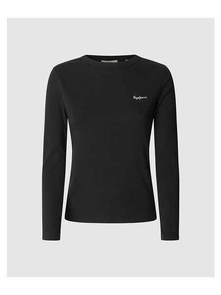 Pepe Jeans Koszulka "Betina" w kolorze czarnym rozmiar: XL. Czarne bluzki Pepe Jeans, xl, bez wzorów, z jeansu, bez kołnierzyka, bez ramiączek. Za 100,75 zł.