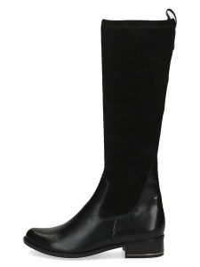 Caprice Kozaki w kolorze czarnym rozmiar: 41. Czarne kozaki Caprice, na zimę, bez wzorów, z materiału, bez obcasa, na obcasie, bez zapięcia. Za 294,97 zł.