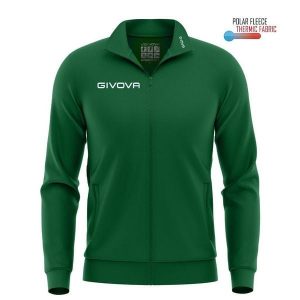 Bluza Sportowa Givova Polarfleece Mono 500 XL - Maksymalny Komfort i Ciepło. Zielone bluzy Givova, xl, bez wzorów, z poliesteru, bez kaptura. Za 66,79 zł.