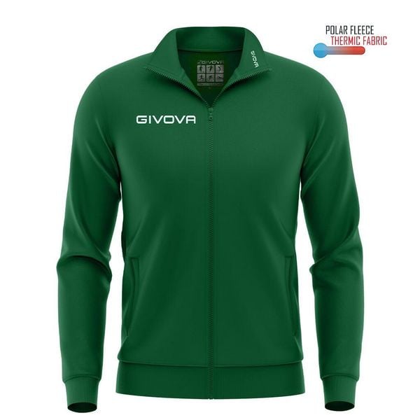 Bluza sportowa Givova Polarfleece Mono 500, XL. Zielone bluzy Givova, xl, bez wzorów, z poliesteru, bez kaptura. Za 91,49 zł.