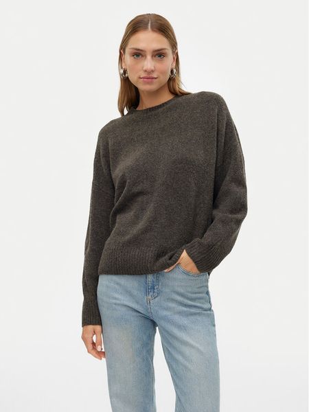 Vero Moda Sweter Boom 10320463 Brązowy Loose Fit. Brązowe swetry klasyczne Vero Moda, l, z syntetyku, bez kołnierzyka. Za 129,99 zł.