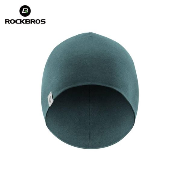 Czapka rowerowa, do biegania, sportowa, pod kask, elastyczna ROCKBROS wełna. Niebieskie czapki ROCKBROS, bez wzorów, z elastanu, sportowe. Za 42,99 zł.