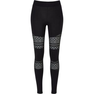 Legginsy Damskie Z Szydełkową Koronkową Wstawką. Czarne legginsy Urban Classics, bez wzorów, z koronki. Za 104,99 zł.