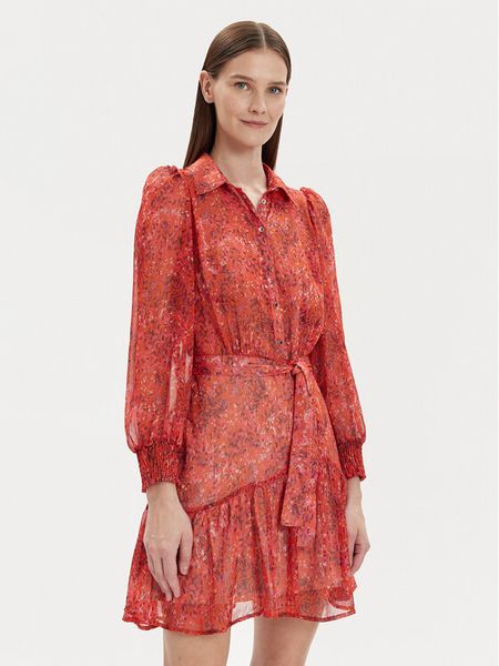 Morgan Sukienka letnia 241-ROLIX.F Pomarańczowy Regular Fit. Brązowe kombinezony Morgan, na lato, bez wzorów, z syntetyku, bez kołnierzyka, bez ramiączek. Za 449,99 zł.