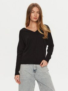 ViCOLO Sweter 22046S Czarny Regular Fit. Czarne swetry klasyczne ViCOLO, l, z kaszmiru, bez kołnierzyka. Za 259,99 zł.