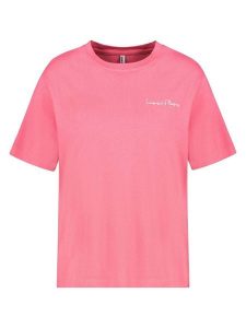 Sublevel Koszulka w kolorze jasnoróżowym rozmiar: L. Różowe bluzki Sublevel, l, bez wzorów, bez kołnierzyka, bez ramiączek. Za 43,99 zł.