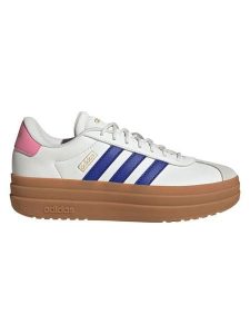 Adidas Skórzane sneakersy "Court Bold" w kolorze biało-jasnoróżowo-niebieskim rozmiar: 38. Białe trampki ADIDAS, bez wzorów, z materiału, bez zapięcia. Za 226,24 zł.