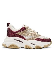 Steve Madden Sneakersy w kolorze złoto-czerwonym rozmiar: 38. Czerwone trampki Steve Madden, bez wzorów, bez zapięcia. Za 236,05 zł.