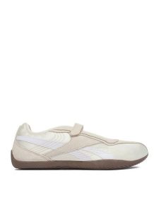 Reebok Baleriny EO-ULTRA LO MARY JANE 100261003 Kremowy. Białe balerinki Reebok, bez wzorów, z materiału, bez obcasa, bez zapięcia. Za 299,99 zł.