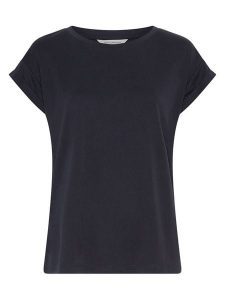 MOSS COPENHAGEN Bluzka "Birdia" w kolorze granatowym rozmiar: M/L. Niebieskie bluzki Moss Copenhagen, l, bez wzorów, bez kołnierzyka, bez ramiączek. Za 118,28 zł.