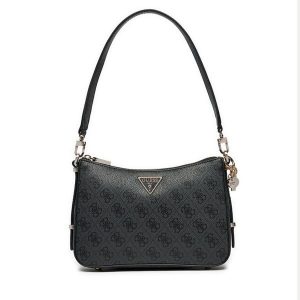 Torebka Guess. Czarne listonoszki Guess, z aplikacjami, bez dodatków. Za 289,99 zł.