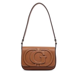Torebka Guess. Brązowe torebki klasyczne Guess, z aplikacjami, bez dodatków. Za 544,99 zł.