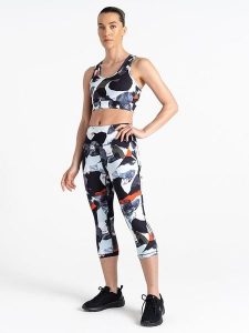 Dare 2b Legginsy sportowe "Influential" w kolorze szaro-białym rozmiar: 44. Białe legginsy Dare 2b, bez wzorów, z materiału. Za 71,95 zł.