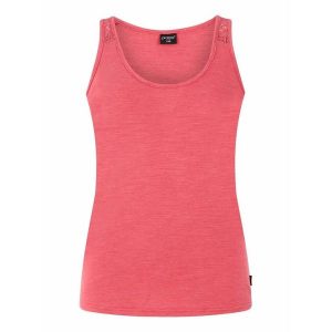 Damski tank top Protest Prtimpulse. Czerwone topy Protest, xs, bez wzorów, z bawełny, bez kołnierzyka, bez ramiączek. Za 174,00 zł.