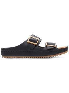 Clarks Klapki "Brookleigh Sun" w kolorze czarnym rozmiar: 38. Czarne klapki Clarks, bez wzorów, z otwartym noskiem, bez obcasa. Za 215,21 zł.