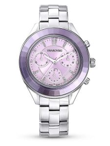 Swarovski Chronograf w kolorze srebrno-fioletowym rozmiar: onesize. Szare, analogowe zegarki Swarovski. Za 761,99 zł.