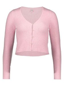 ONLY Kardigan w kolorze jasnoróżowym rozmiar: S. Różowe kardigany ONLY, prążkowane. Za 82,99 zł.