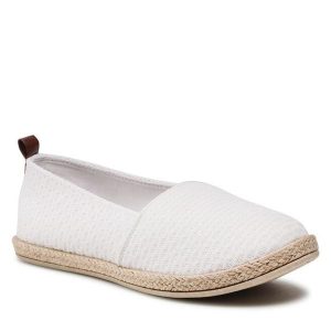 Espadryle Jenny Fairy. Białe espadryle Jenny Fairy, bez wzorów, bez obcasa. Za 69,99 zł.