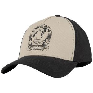 Buckley Czapka - Czarny/Beżowy. Brązowe czapki GORILLA WEAR, bez wzorów. Za 136,00 zł.