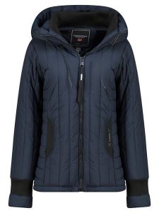 Geographical Norway Kurtka pikowana "Bitia" w kolorze granatowym rozmiar: M. Niebieskie kurtki Geographical Norway, m, bez wzorów, bez kaptura. Za 192,45 zł.