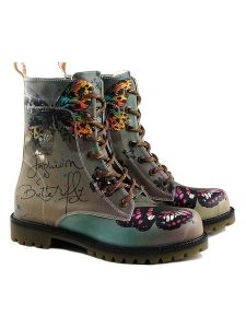 Goby Botki w kolorze brązowo-zielonym rozmiar: 38. Brązowe botki Goby, bez wzorów, z materiału, z okrągłym noskiem, bez obcasa, bez zapięcia. Za 295,99 zł.