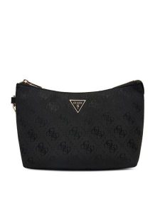 Guess Kosmetyczka PW7581 P6374 Czarny. Czarne torebki klasyczne Guess, z aplikacjami, z materiału, bez dodatków. Za 264,99 zł.