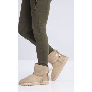 Beżowe Śniegowce Coldwell. Buty zimowe marki Born2be. Za 74,99 zł.