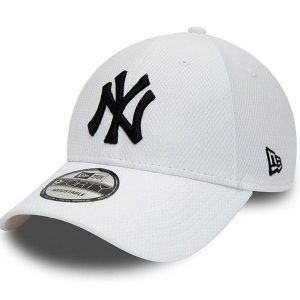 Czapka New Era Diamond Era 9Forty New York Yankees, Dla obu płci. Białe czapki New Era, bez wzorów, z bawełny, sportowe. Za 129,99 zł.