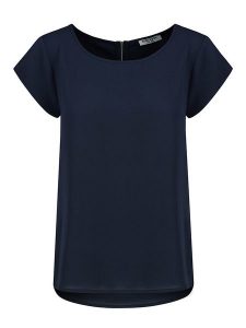 Sublevel Bluzka w kolorze granatowym rozmiar: XL. Niebieskie bluzki Sublevel, xl, bez wzorów, bez kołnierzyka, bez ramiączek. Za 105,38 zł.