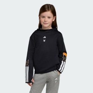 Bluza Adidas Minecraft Training 3 Stripes Hoodie. Czarne bluzy ADIDAS, bez wzorów, z kapturem. Za 199,00 zł.