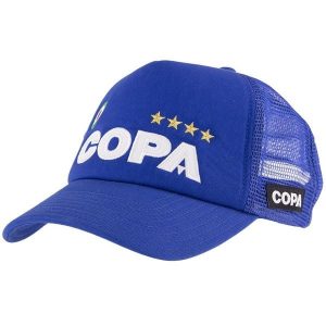 Czapka Dla Dorosłych - Campioni - Niebieska. Niebieskie czapki COPA FOOTBALL, bez wzorów, z materiału. Za 127,21 zł.