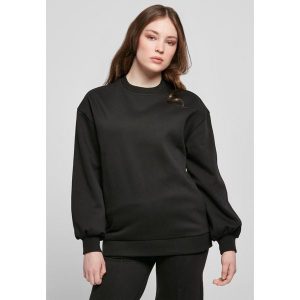 Bluza damska Urban Classics organic oversized crew. Czarne bluzy Urban Classics, bez wzorów, z bawełny, bez kaptura. Za 237,00 zł.