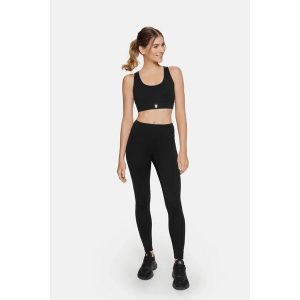 Legginsy fitness damskie Eclipse Cardiobunny z wysokim stanem. Czarne legginsy Cardio Bunny, bez wzorów, z podwyższonym stanem. Za 59,99 zł.